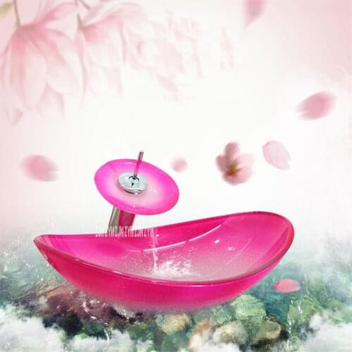 Automobile Front Grade Toughened Glass High Temperature Firing Sink Bathroom Oval Basin Household Hotel KTV Washing Basin Bowl