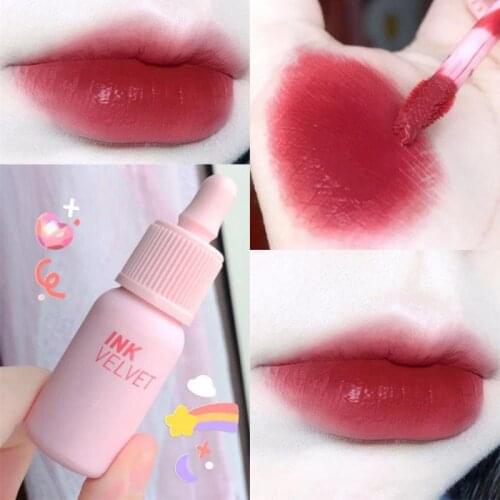 Velvet Matte Liquid Lipstick 6color Long Lasting Waterproof Lip Gloss Lipstick Women Red Lip Tint Non-Stick Cup Beauty Cosmetic