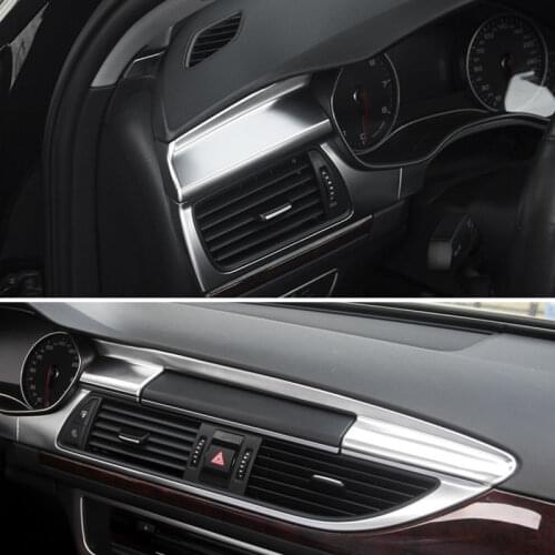Central Console Navigation Decorative Frame Cover Trim For Audi A6 C7 2012-2018