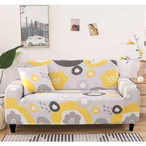 Sofa Cover for Living Room,Four Seasons Universal,Nordic Cartoon Printed Non-Slip Modern Fashion 1 2 3 4 Seater