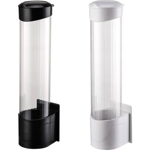 Pull Type Cup Dispenser Easy to Install Mountable Cups Holders Flat Bottom Cups Mounting Water Dispenser Cooler and Wall