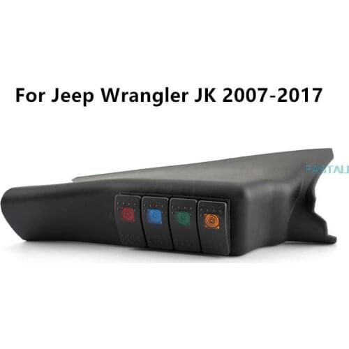 For Jeep Wrangler JK 2007-2017 A pillar switch controller panel Modification accessories high quality durable Free shipping