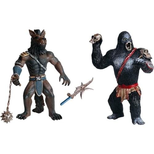 Animal Play Model Figure Toys Werewolf/ Gorilla Soldier Kids Toy Gifts Decor