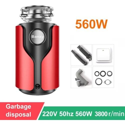 New 2021 Food Waste Disposer German 560W motor Technology Septic Assist 1 HP Household Garbage Disposer Kitchen Sink Appliance