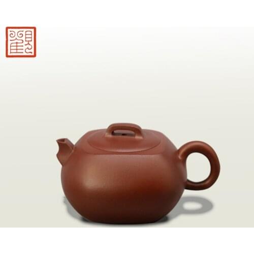 Museum fangyuan recommended yixing purple jade gold sand heaven and earth ore old iron pot of purple clay by hand