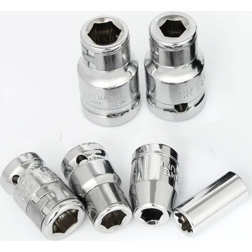 1/4" 3/8" 1/2" Socket Set Pneumatic Air Impact Wrench Drill Socket Adapter Ratchet Socket Driver Joint Hand Repair Tools