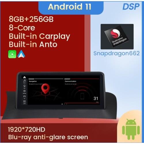 NaviFly 4+64G 10.25" Android 9.0 Car GPS Navigation Radio player Multimedia for BMW X3 F25 X4 F26 CIC NBT support carplay WIFI