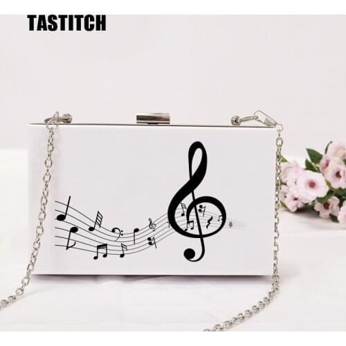 New wallet women messenger bag luxury handbag designer brand fashion woman music symbol eveningbag casual party prom Clutch