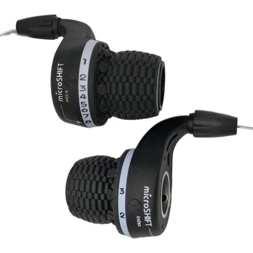 Microshift Twist Grip Gear Shifters Trip 3*8 Speed Twist Shifter Bicycle Bike Shifter Derailleur Compatible for Shimano 24S