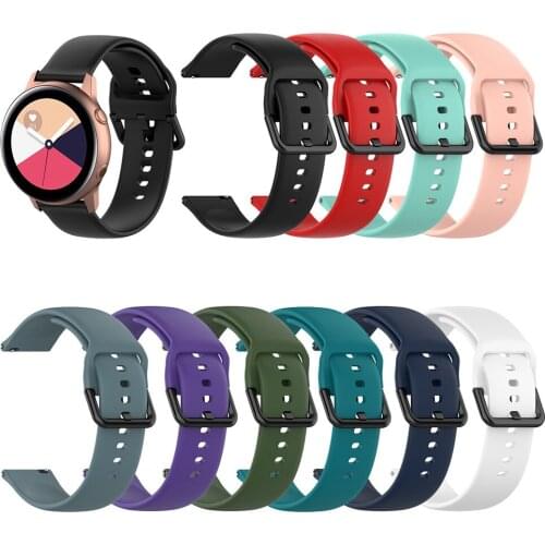 Silicone Band Strap Watchband For Huami Amazfit gts for Samsung Galaxy Watch Active 2 Smart Watch Replacement Strap Bracelet