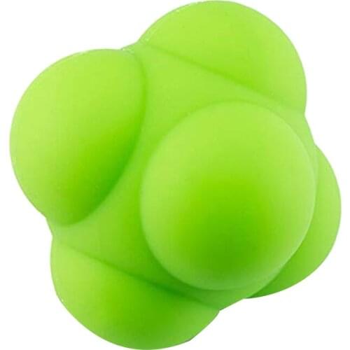 Silicone Hexagonal Reaction Ball Trigger Point Therapy Massage Reaction Ball Speed Agility Training Palm Massage Ball Change Bal