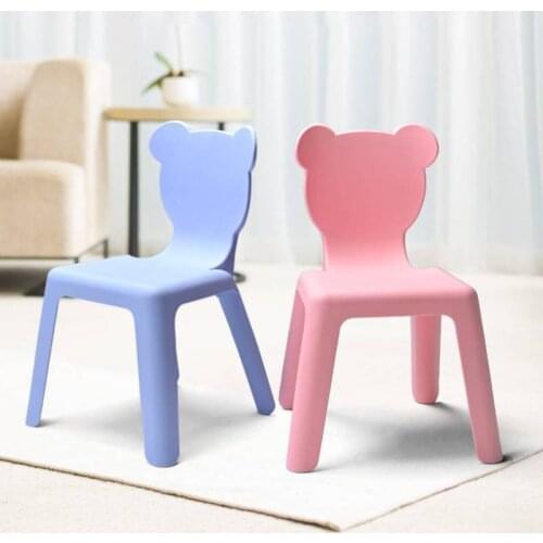 Thick Bench Children Back Chair Baby Dining Seat стулья для кухни Household Stool Silla Furniture Plastic Non-slip Small Chairs