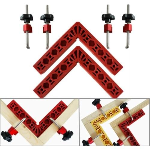 90 Degree Right Angle Clamp Fixing Ruler Picture Frame Corner Clamp Woodworking Hand Tool Furniture Repaire Photo Reinforcement