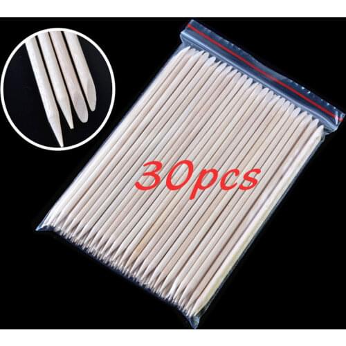 Nail Art Cuticle Pusher Manicure Pedicure Remover Pedicure Manicure Orange Wood Sticks Removal Nail Art Tools