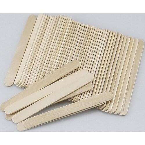10pcs Natural Wooden Popsicle Sticks Ice Cream Sticks Popsicle Wooden Handmade Accessories