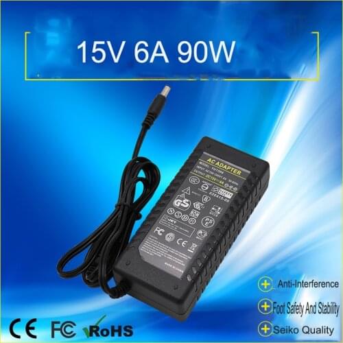 15V 6A 90W AC100-240V Power Adapter Monitor LED Liquid Crystal Display Wireless Network Camera New ProductFor LED Strip Light