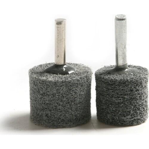 2Pcs/Set Nylon Fiber Cylinder Grinding Head 25*6mm 30*6mm Dremel Accessories For Stainless steel Copper Polishing Abrasive Tool