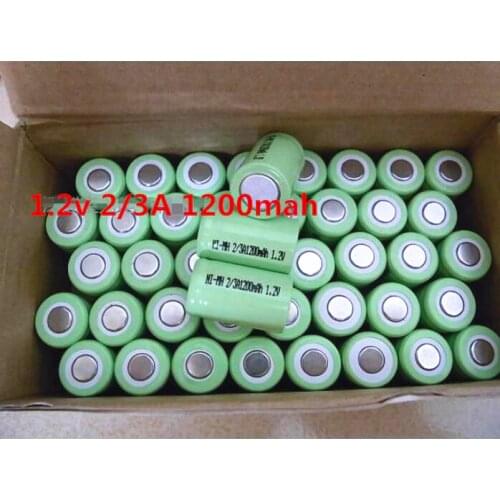 HOT NEW Ni-MH 2/3A 1200mah 1.2V Electric toy rechargeable battery Diameter of 17mm * 28mm height