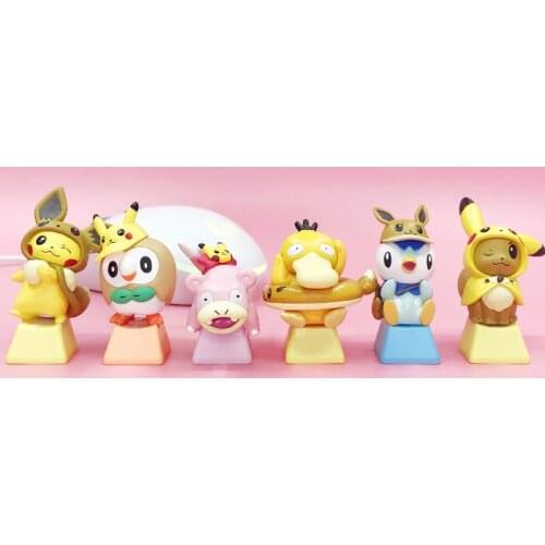 Pbt Cartoon Anime Three-dimensional Keycap personality diy Keycaps For Cherry MX Mechanical Gaming Keyboard Key Cap