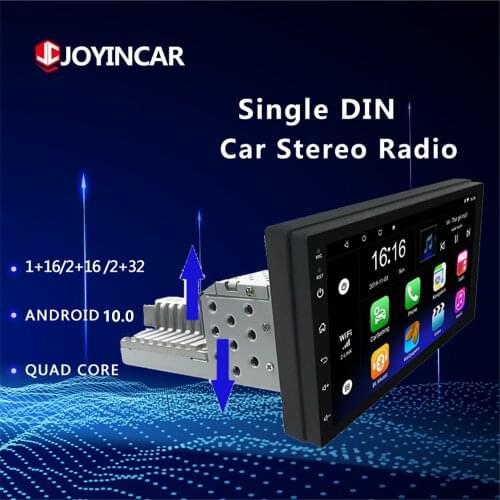 1DIN 7" HD Android 10.0 Car Stereo Audio Radio Bluetooth Car MP5 Player Quad-Core GPS Navigation FM USB Universal Single DIN