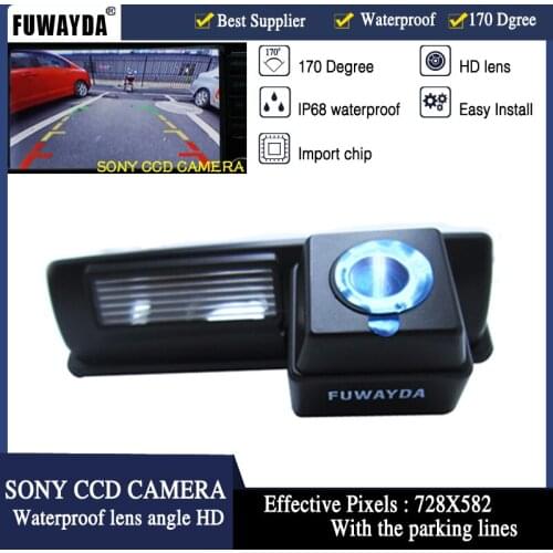 FUWAYDA HD CCD CAR REAR VIEW Mirror Image Guide Line CAMERA FOR Toyota CAMRY Picnic Echo Verso / Yaris (NCP93) HARRIER ALTEZZA
