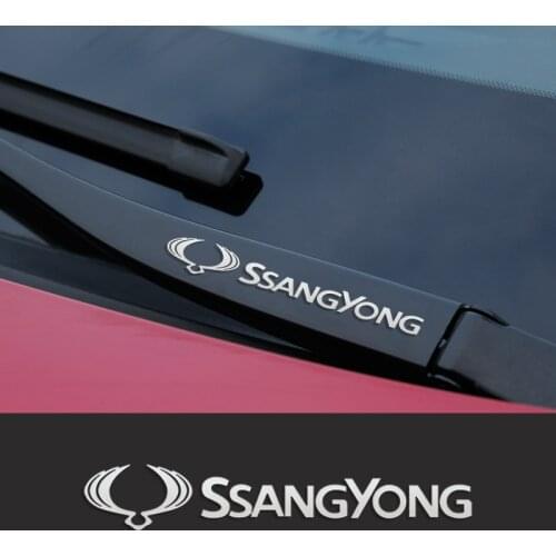 Car Reflective Window Wiper Stickers For SsangYong Actyon Korando Kyron Musso Rexton Tivoli Auto Decor Decals Accessories