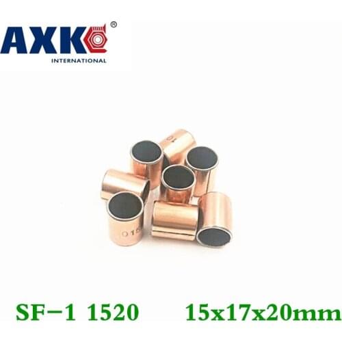 Axk 50pcs Sf-1 1520 15x17x20 Mm Self Lubricating Composite Bearing Bushing Sleeve Free Shipping Sf1