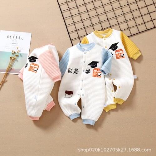 Free shipping! Spring and autumn BABY BODYSUIT single breasted climbing suit mens and womens baby hatsuit