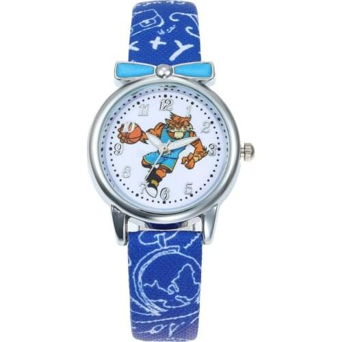 New Cartoon Children Tiger Watch Fashion Girl Kids Student diamond Leather Analog Wristwatches Lovely Boys watch Relojes saati