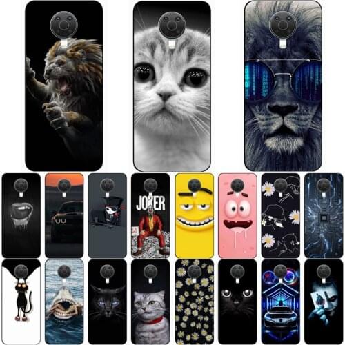 For Nokia G10 Case Wolf Silicon TPU Fundas for Nokia G20 Cat Animal Shell Bag Housing Phone Cases