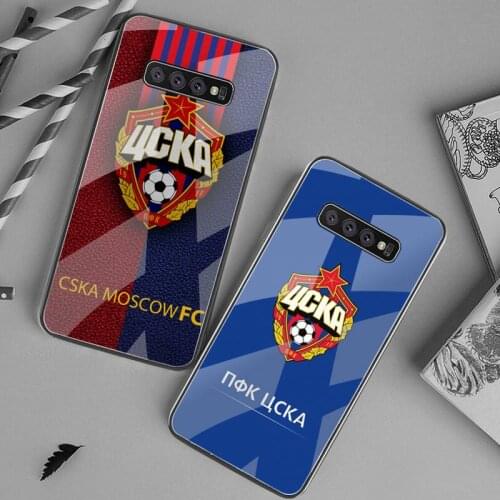 Russian Football Cska Moscow Phone Case Tempered Glass For Samsung S20 Plus S7 S8 S9 S10 Plus Note 8 9 10 Plus