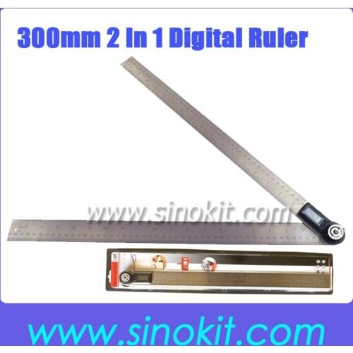 1000mm 2 in1 Digital Angle Finder Meter Protractor Goniometer Ruler 360' Measurer AR500