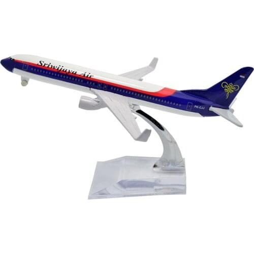 TANG DYNASTY(TM) 1:400 16cm Boeing B737-800 Sriwijaya Air Metal Airplane Model Plane Toy Plane Model