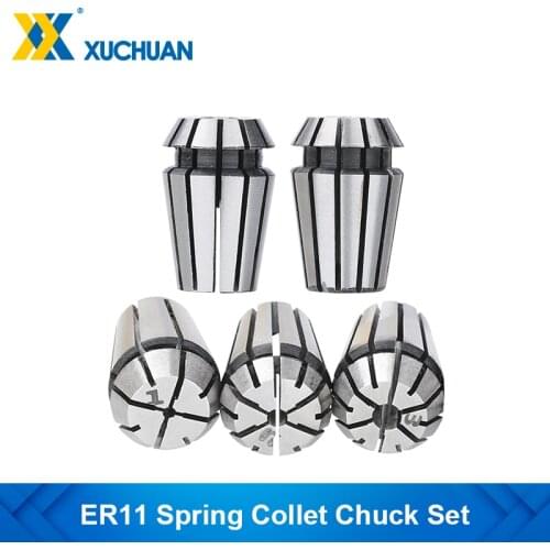 ER11 Spring Collet Chuck Set for CNC Engraving Machine Spring Collet Tool Holder 1-7mm 1/4 1/8 Spring Chuck Collet Chuck