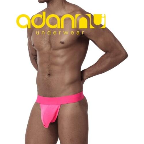 Adannu new mens T-shirt cotton bump bag sexy low waist solid color underwear mens bp.149 single pack