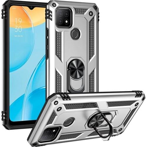 Hybrid Heavy Duty Protective Cover For OPPO A15 Case A15s Ring Holder Kickstand Cover Case For OPPO A 15 Cases Funda