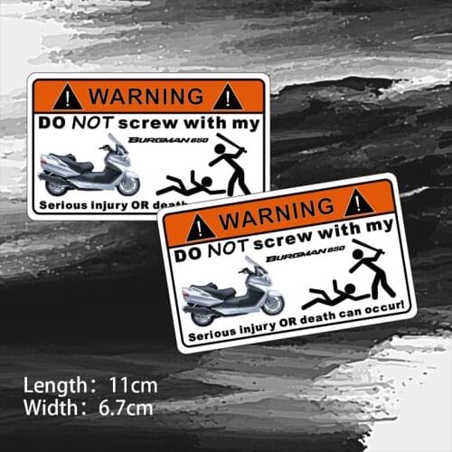 KODASKIN Warning Signs Stickers Decals Sheet Labels for Suzuki Burgman/BURG MAN 650