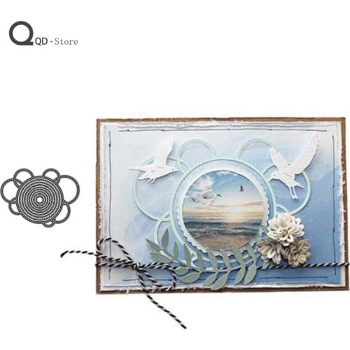 Ring Background Decoration Cutting Dies Scrapbooking Metal Cutting Dies New 2021 DIY Card Make Mould Model Craft Decoration