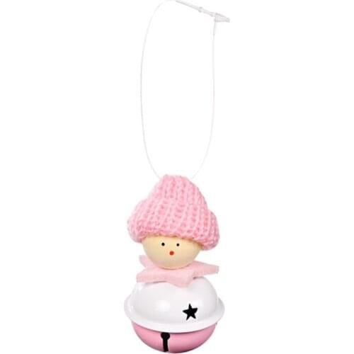 Bell Doll with Knitted Hat Christmas Tree Pendant Decoration Hanging Ornament Home Decor Festive Party Tree Door Xmas