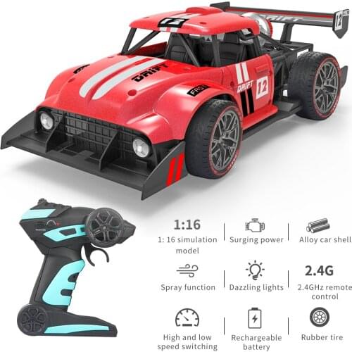 Powerful Motor High And Low Speed Switch Gripping Power Alloy Spray Type Climbing Drift Toy RC Car 1: 16