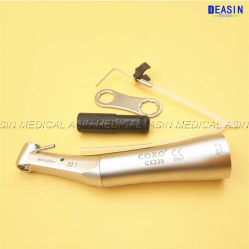 1pc COXO 20:1 Contra Angle Slow Speed dental Handpiece For Dental implant Micromotor Free shipping