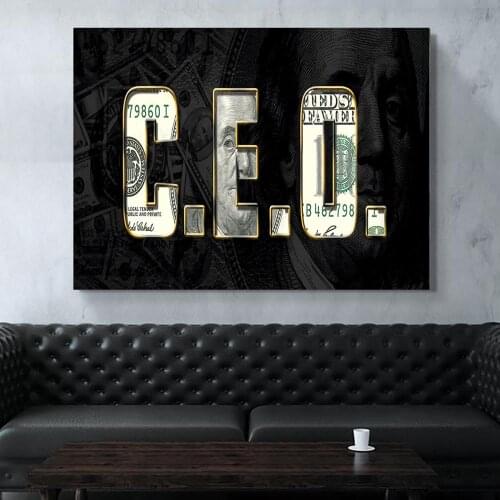 Wall Artist Home Decoration HD Print Modular Picture 1 C.E.O Money Poster Canvas Painting Bedroom Bedside Background