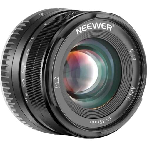 Neewer 35mm F1.2 Large Aperture Prime APS-C Aluminum Lens For Fuji X Mount Mirrorless Cameras X-A1 X-A10 X-A2 X-A3 X-AT X-M1