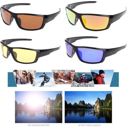Newest Glasses Fishing Cycling Polarized Outdoor Sunglasses Sport Eyewear UV400 For Men
