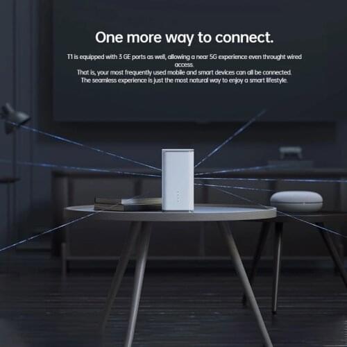 Original OPPO 5G CPE T1 Mobile WiFi Router CTA02 Snapdragon X55 5G modem SA/NSA Up to 4.1Gbps wifi 6