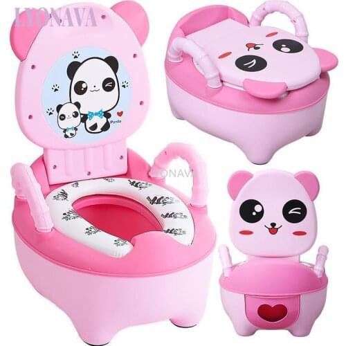 0-6 Years Old Childrens Pot Soft Baby Potty Plastic Road Pot Infant Cute Baby Toilet Seat Boys And Girls Potty Trainer Seat WC