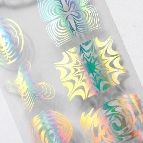4*100cm/Roll Nail Foils Transfer Stickers Laser Starry Decals For Nails Art Decorations Manicure Design