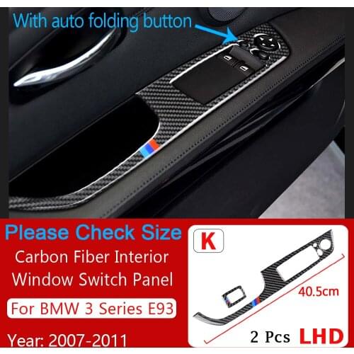 Sole A/C Air Vent Panel Trim Sticker Carbon Fiber Car interior Fit for BMW 3 Series E90 E92 E93 Car Decoration Cover Stickers