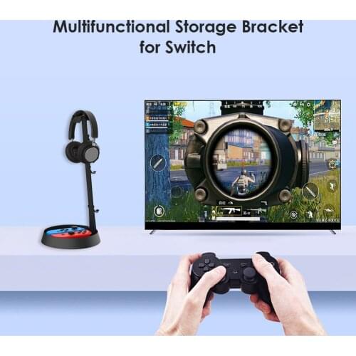 Controller Stand with Storage Tray for Nintendo Switch Pro Ring Con Headset Holder Electronic Machine Accessories
