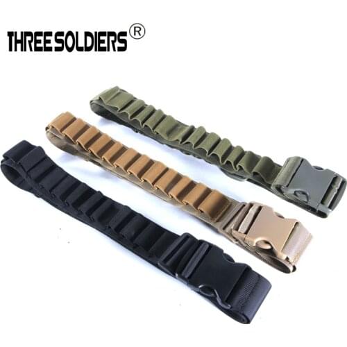 Portable Messenger Tactical Military 130x5cm 27 rounds Gun Shell Belt Ammo Pouch Bullet Waistbelt Durable Magazine Shell Case